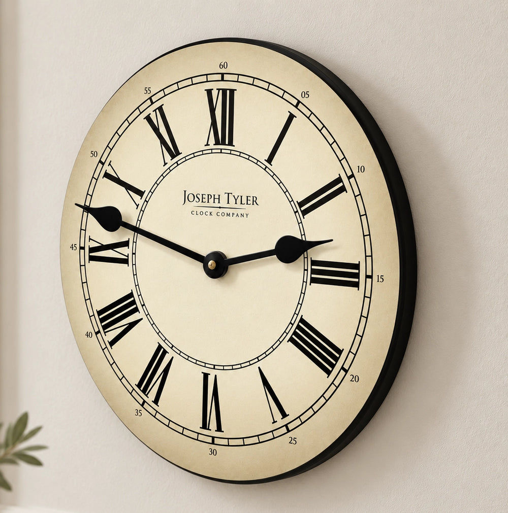 Classy Parchment Wall Clock 8 Sizes!!