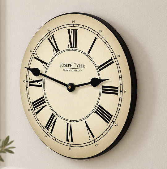 Classy Parchment Wall Clock 8 Sizes!!