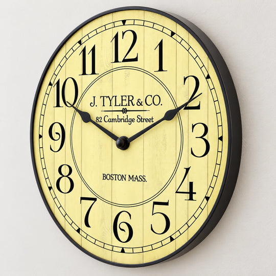 Harbor Yellow Wall Clock