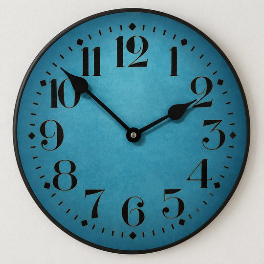 Houston Blue Clock