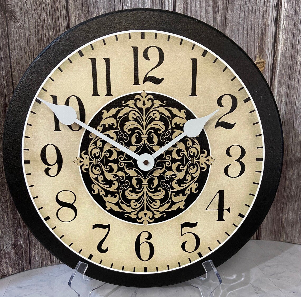 Seawood Harbor Tan Clock - CustomBigClocks