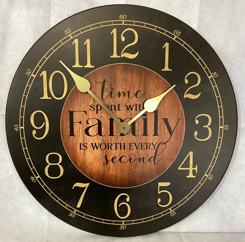 Family Is Worth Every Second Clock - CustomBigClocks