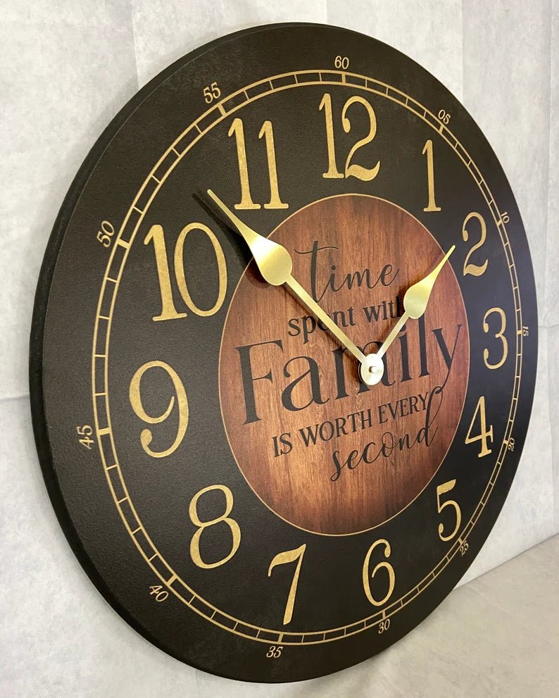 Family Is Worth Every Second Clock - CustomBigClocks