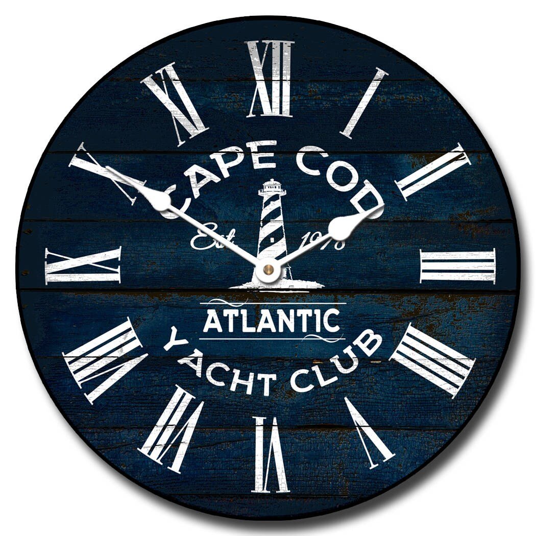 Personalized Yacht Club Clock - CustomBigClocks