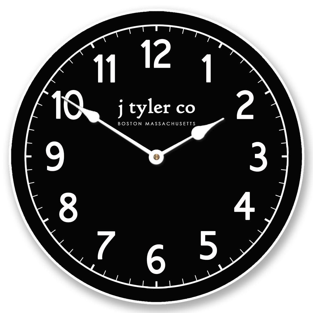 New Traditional Black Wall Clock - CustomBigClocks