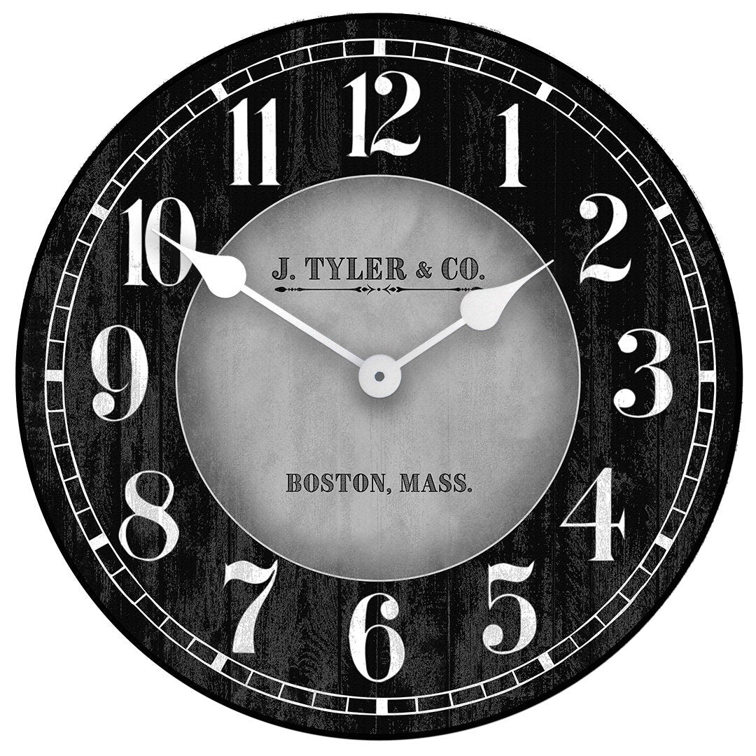 Landry Gray Wall Clock - CustomBigClocks