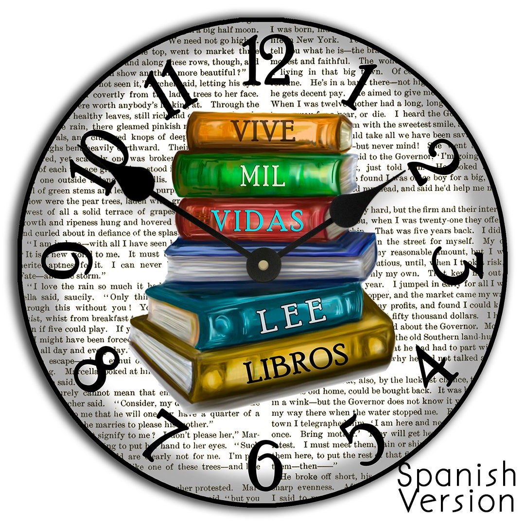 Library Wall Clock - CustomBigClocks