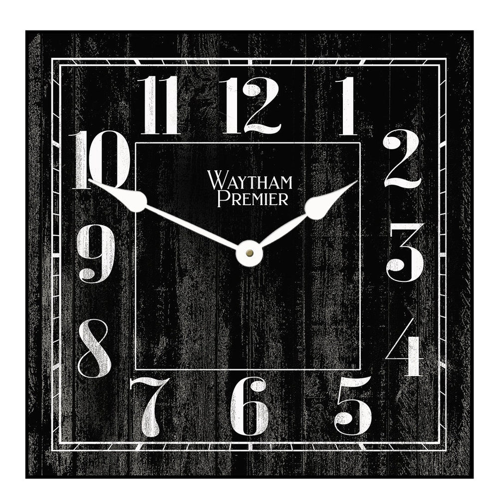 Waytham Black Square Wall Clock - CustomBigClocks