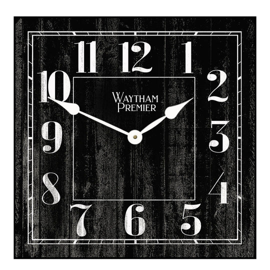 Waytham Black Square Wall Clock - CustomBigClocks