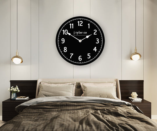 New Traditional Black Wall Clock - CustomBigClocks