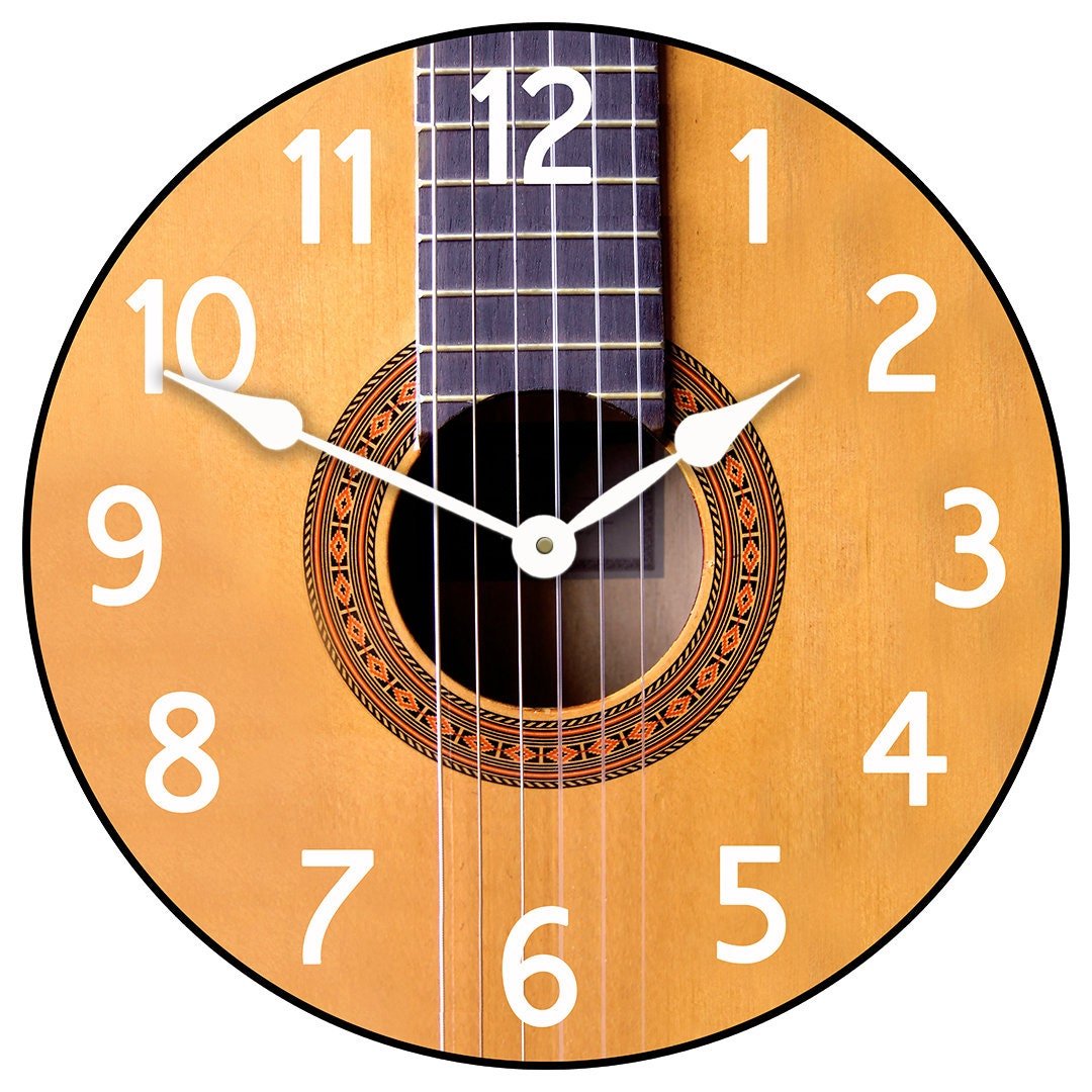 Guitar Clock Music Clock - CustomBigClocks