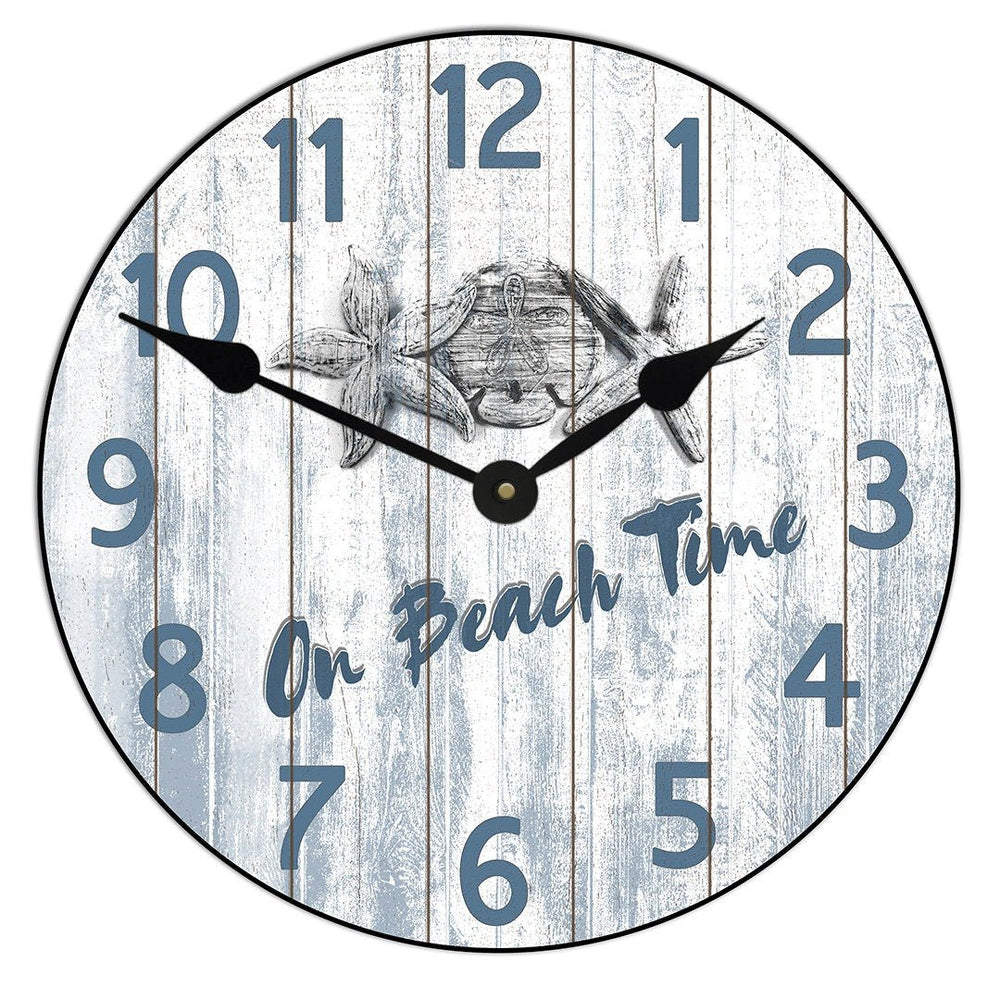 On Beach Time Wall Clock - CustomBigClocks