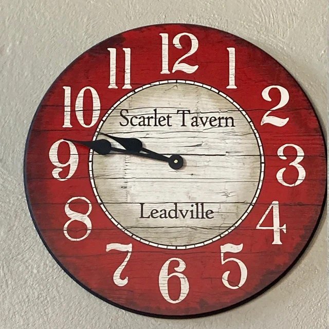 Boston Harbor Red Wall Clock - CustomBigClocks