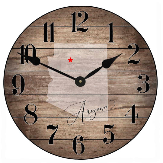 Arizona Wall Clock or any other state - CustomBigClocks