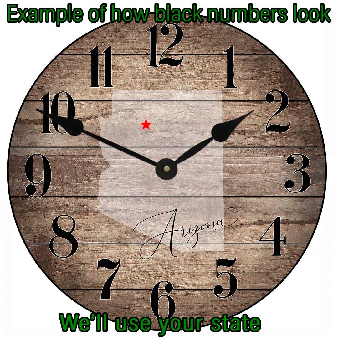 Your STATE clock - CustomBigClocks