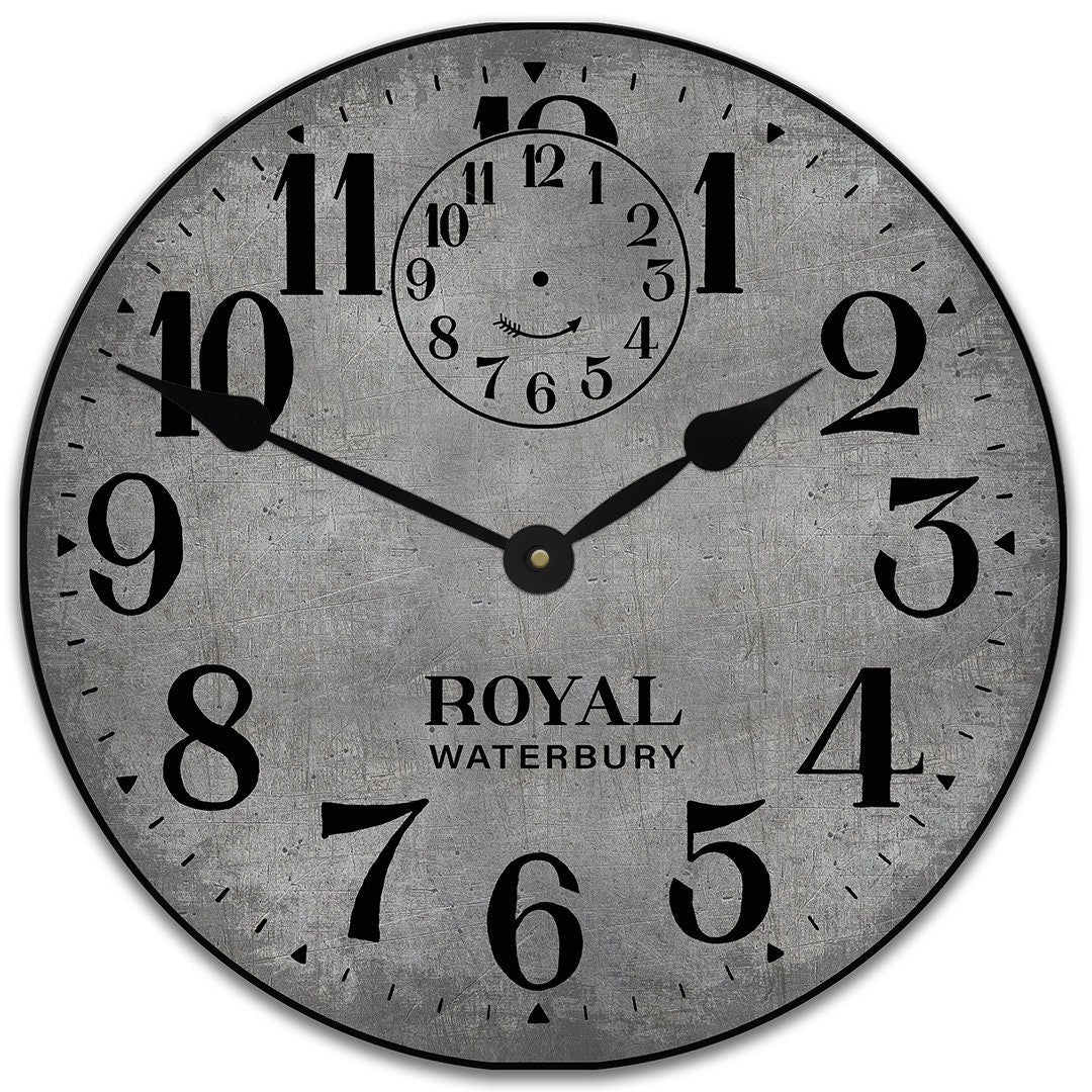 Gray Royal Wall Clock - CustomBigClocks