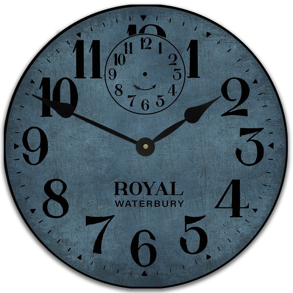Blue Royal Wall Clock - CustomBigClocks