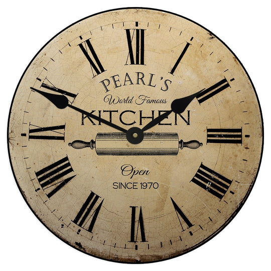 Personalized Gourmet Kitchen Clock - CustomBigClocks