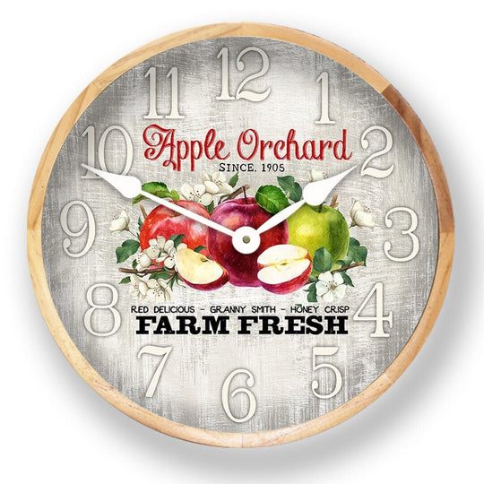 Apple Orchard Wall Clock - CustomBigClocks