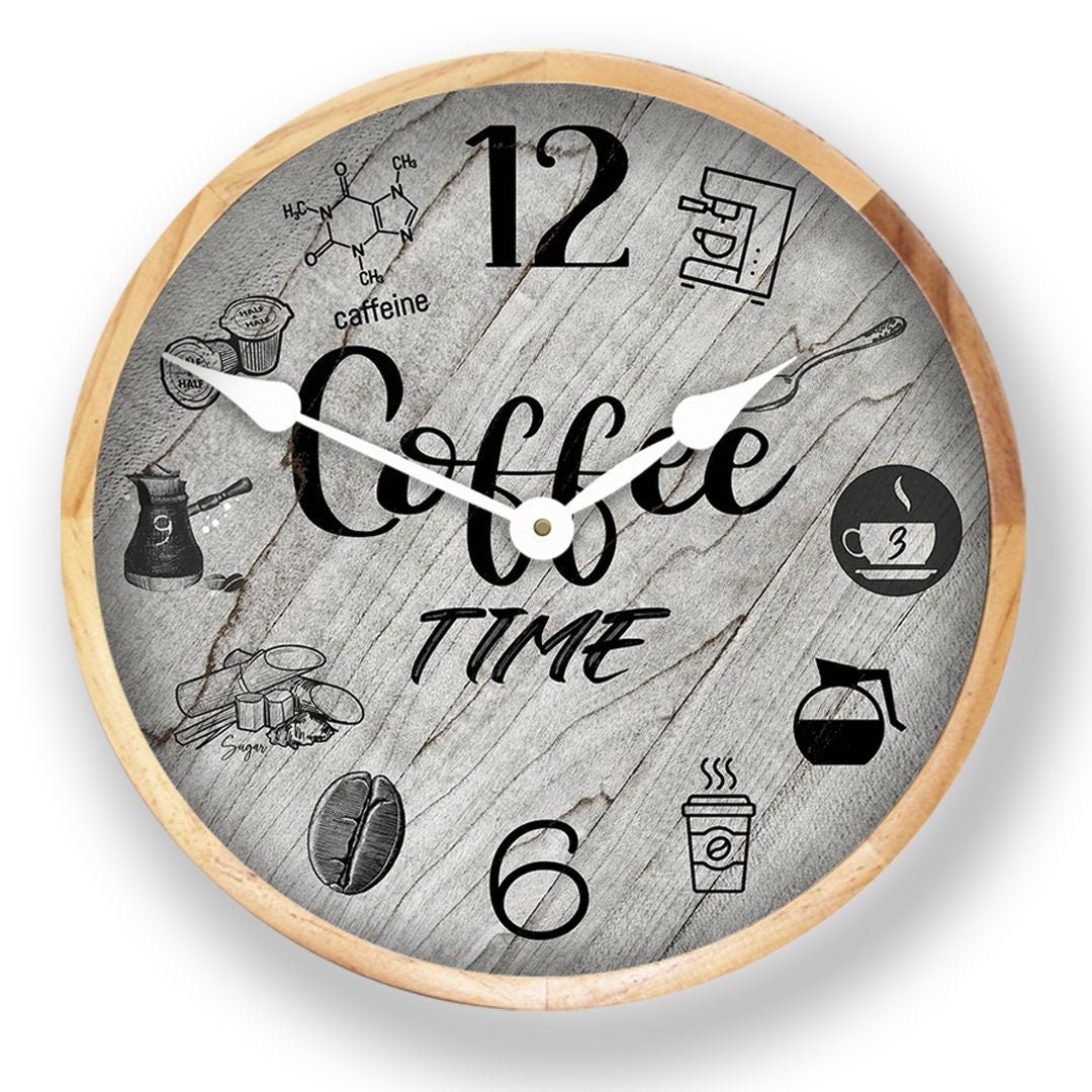 Coffee Time Wall Clock - CustomBigClocks