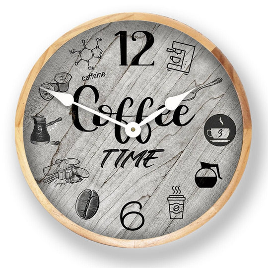 Coffee Time Wall Clock - CustomBigClocks