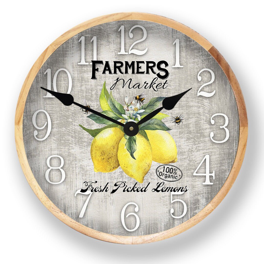 Lemon Wall Clock - CustomBigClocks