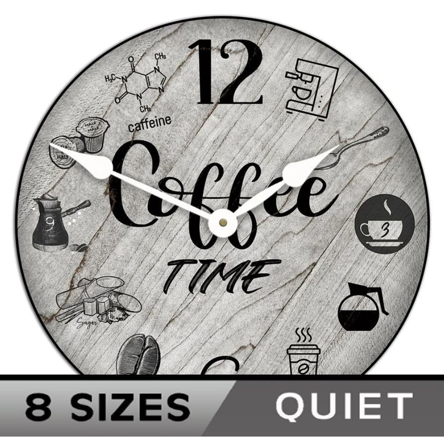 Coffee Time Wall Clock - CustomBigClocks