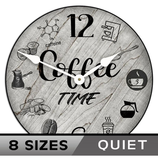 Coffee Time Wall Clock - CustomBigClocks