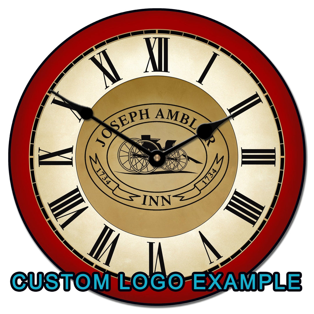 Galway Red Pendulum Wall Clock - CustomBigClocks