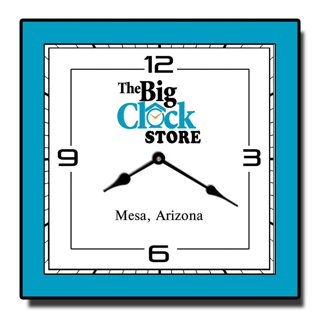Personalized Logo Square Wall Clock - CustomBigClocks