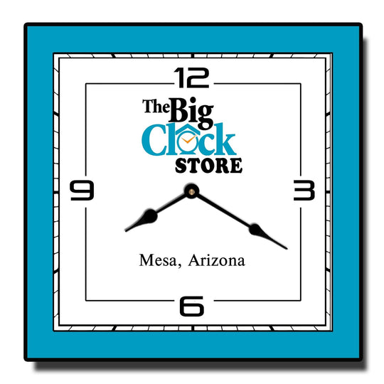 Personalized Logo Square Wall Clock - CustomBigClocks
