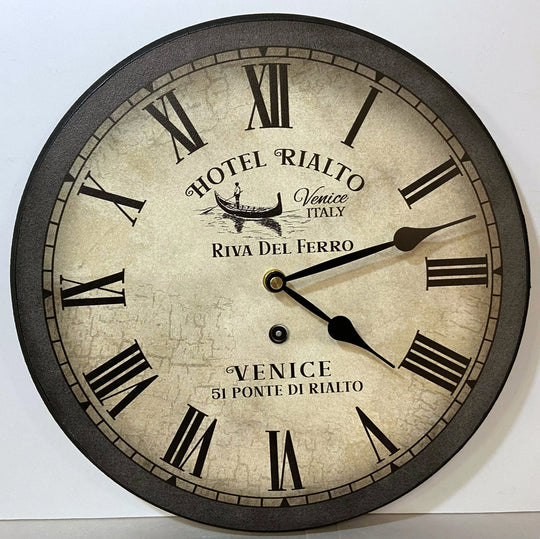 Italian Hotel Wall Clock - CustomBigClocks