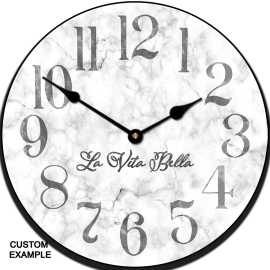 Marble Wall Clock - CustomBigClocks