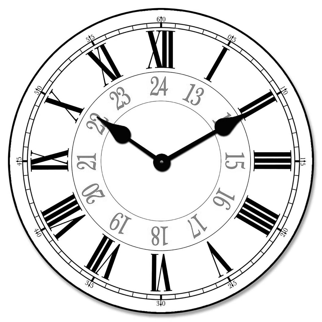 24 Hour Wall Clock - CustomBigClocks