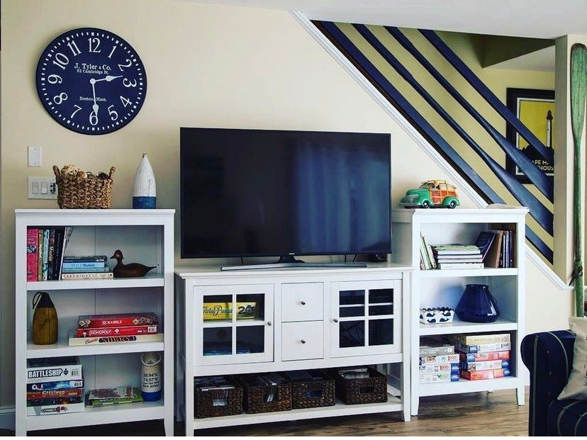 Navy Blue Wall Clock - CustomBigClocks