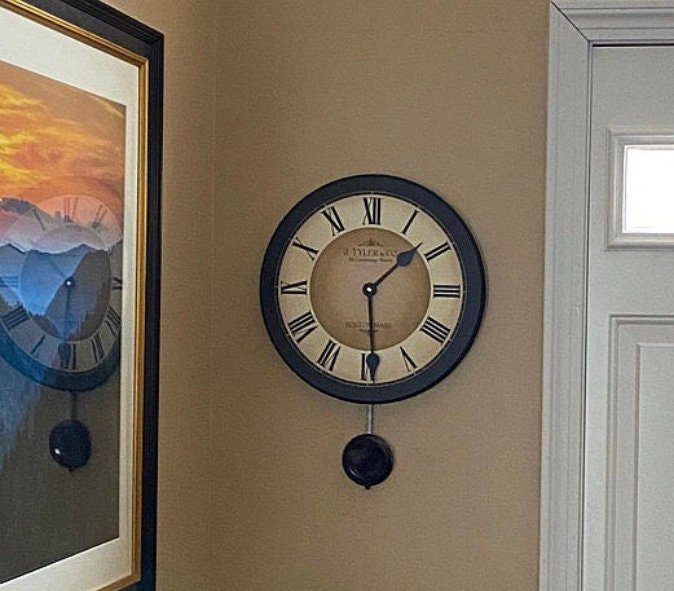 Galway Black Pendulum Wall Clock - CustomBigClocks