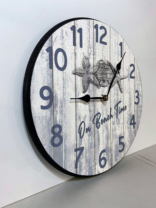 On Beach Time Wall Clock - CustomBigClocks