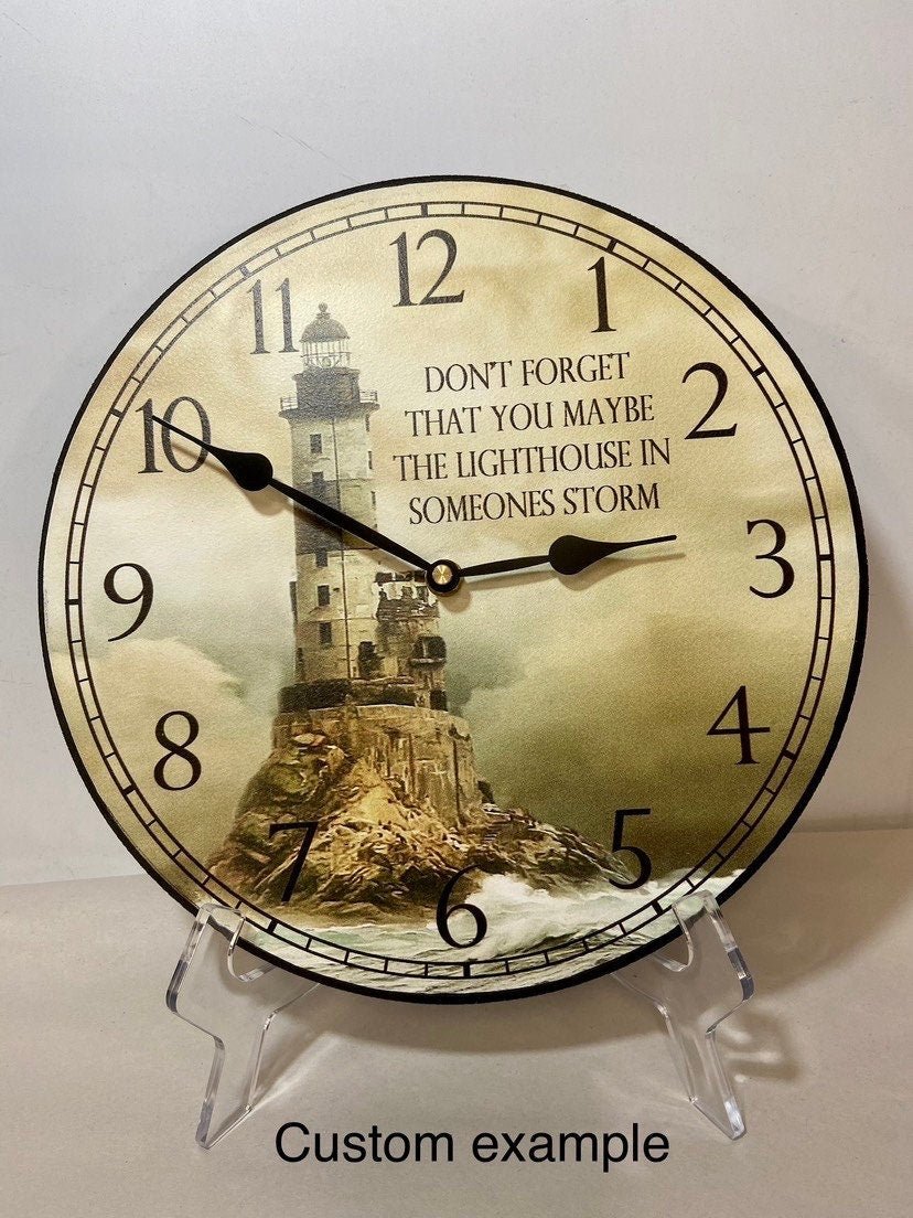 Lighthouse Wall Clock 2 - CustomBigClocks