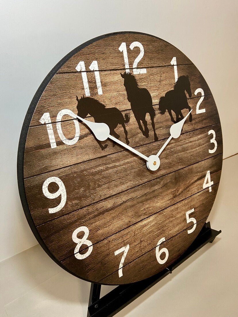 Personalized Horse Clock - CustomBigClocks