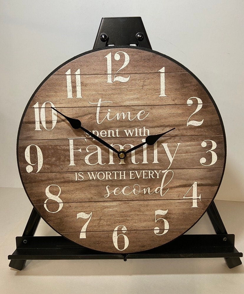 Time Spent With Family Clock - CustomBigClocks