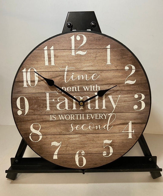 Time Spent With Family Clock - CustomBigClocks