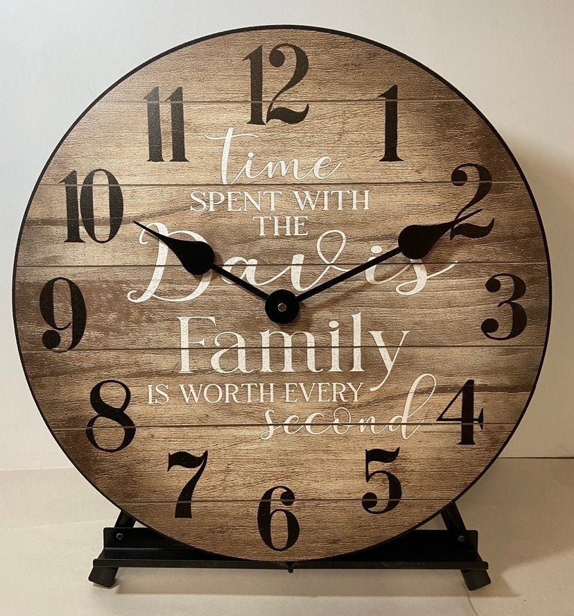 Time Spent With Family Clock - CustomBigClocks