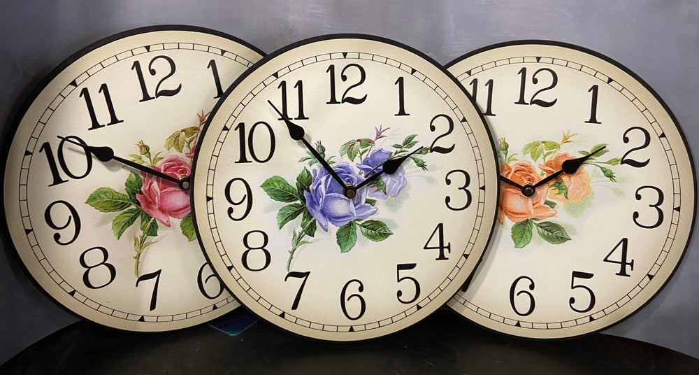 Rose Wall Clock - CustomBigClocks