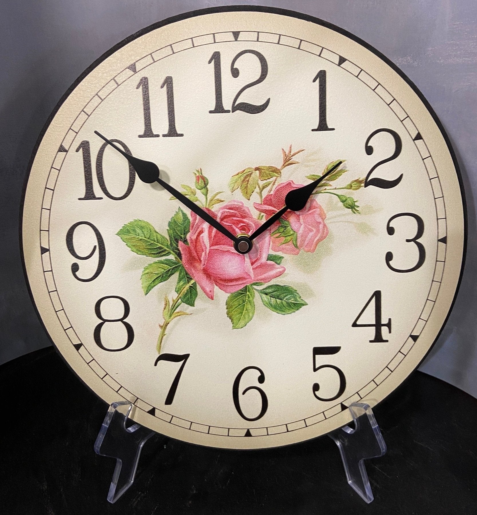 Rose Wall Clock - CustomBigClocks