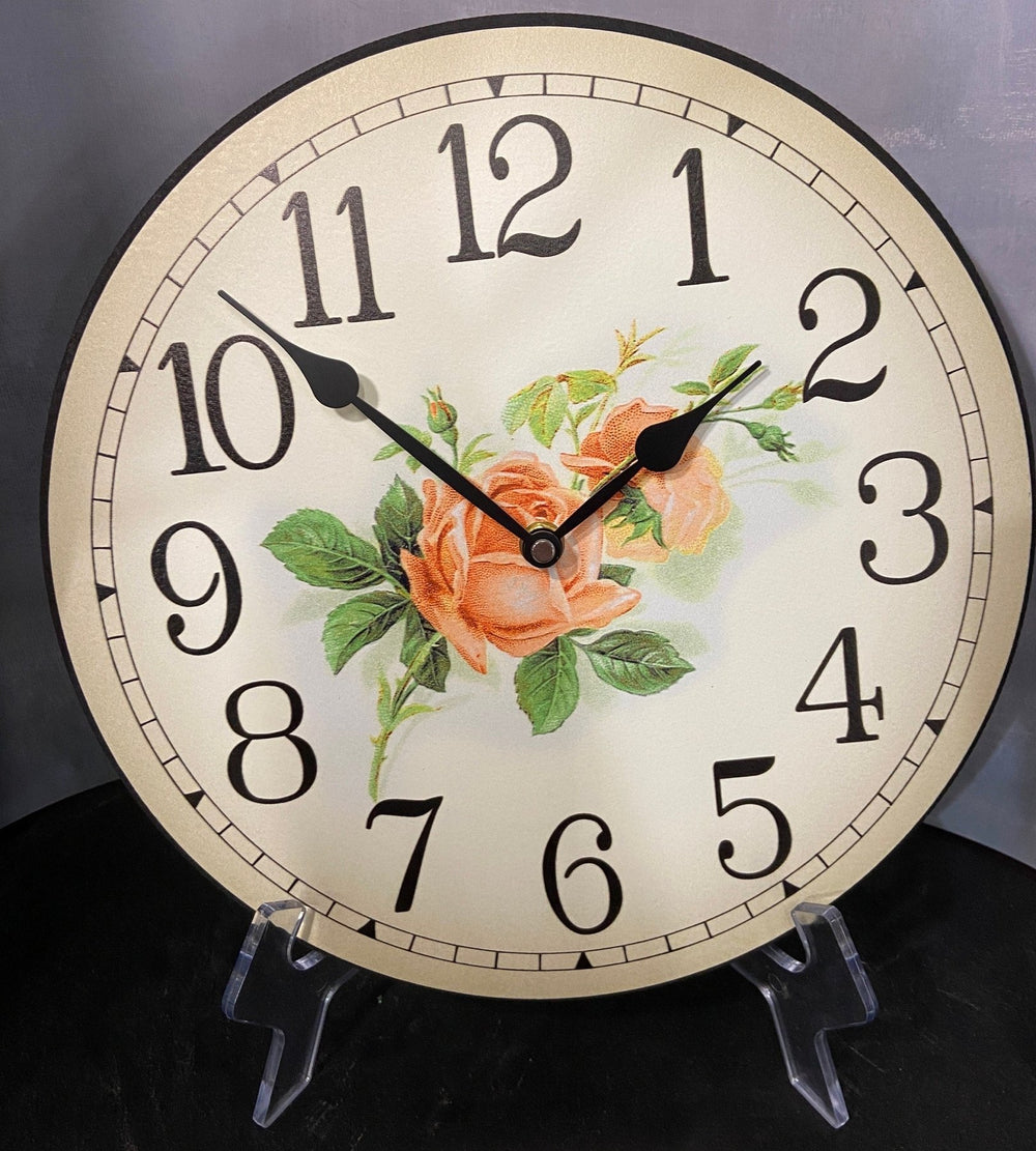 Rose Wall Clock - CustomBigClocks