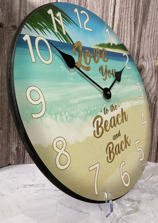 Beach And Back Wall Clock - CustomBigClocks
