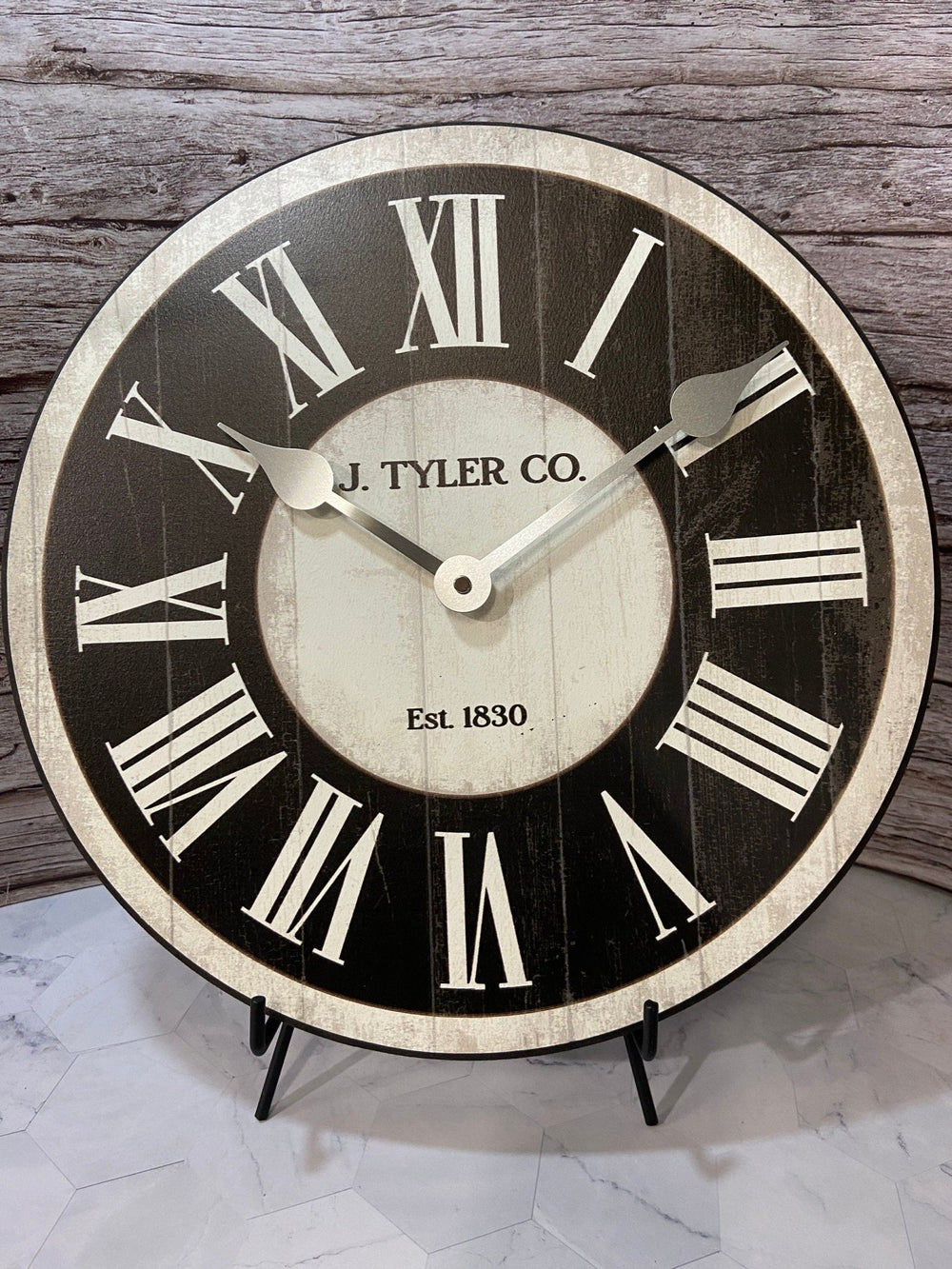 Classic Ivory And Black Wall Clock - CustomBigClocks