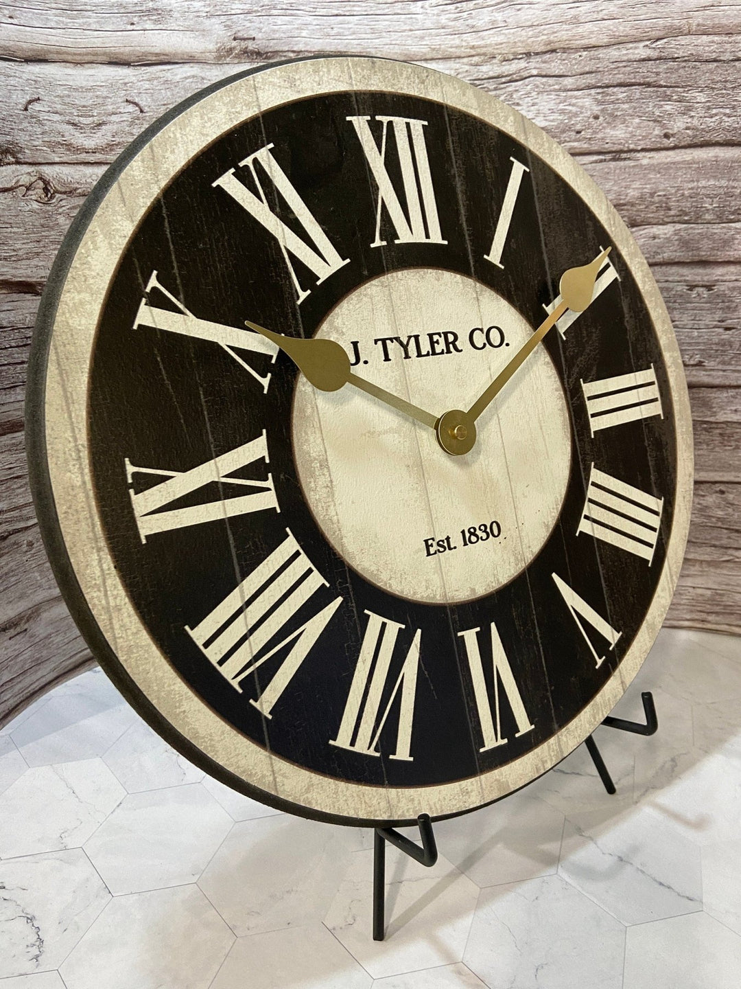Classic Ivory And Black Wall Clock - CustomBigClocks