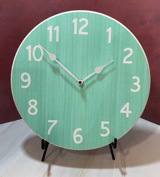 Organic Aqua Wall Clock - CustomBigClocks