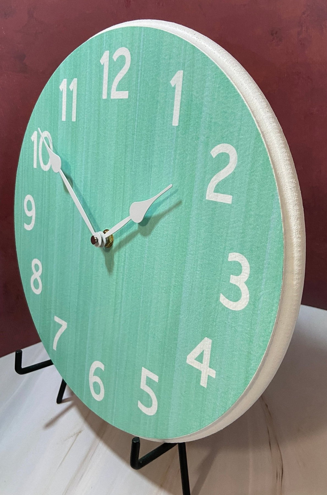 Organic Aqua Wall Clock - CustomBigClocks